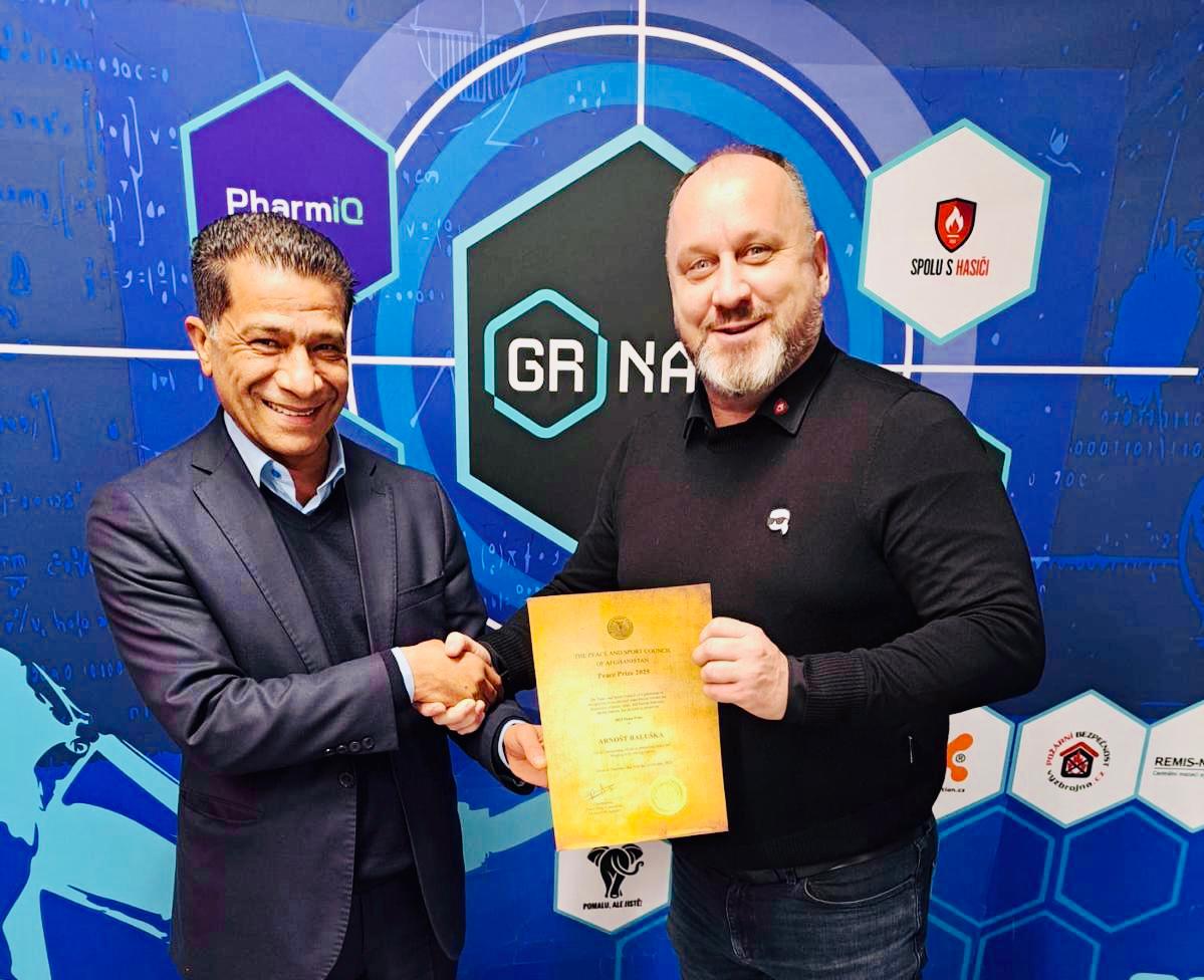 Peace and Sport Council of Afghanistan Awards the 2025 Peace Prize to Mr. Arnošt Baluška